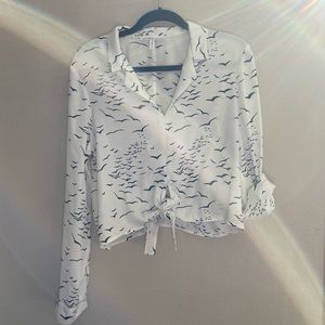 BCBG White Blouse